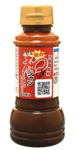 アイスター商事「強力（きょうりょく）和ジャン（わじゃん）」の商品画像。透明な容器に赤茶色の醤（じゃん）、中央に商品ラベル、白いドーム状のキャップを使用。