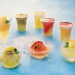 「清涼セットアルファエーゼリー」のイメージ2026／アイスター商事のオリジナル清涼飲料水「アルファエー」を山梨県産フルーツで、初夏にふさわしく爽やかなゼリーにしてお届けいたします。